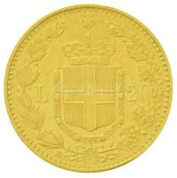 Olaszország 1882R 20L Au "I. Umberto" (6,43g/0.900) T:2 
Italy 1882R 20 Lire Au "Umb...