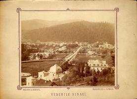 1885 Sinaia látképe fotó 13x10 cm kartonpapíron