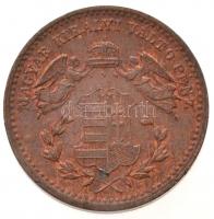 1868KB 1kr Cu Angyalos címer T:2 Adamo M4.1