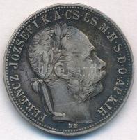 1887KB 1Ft Ag "Ferenc József / Középcímer" Körmöcbánya T:2- patina,ph. Hungary 1887KB 1 Forint Ag "Franz Joseph" Kremnitz C:VF patina,edge error Adamo M15