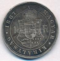 1887KB 1Ft Ag "Ferenc József / Középcímer" Körmöcbánya T:2- patina,ph.
Hungary 1887KB 1 F...