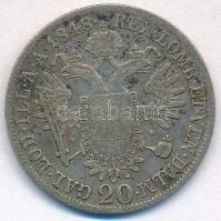1848E 20kr Ag "V. Ferdinánd" (6,53g) T:2-
Huszár: 2084.; Unger III.: 1421.b