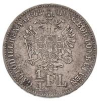 1862B 1/4Fl Ag "Ferenc József" T:2,2-
Adamo M12