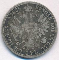 Ausztria 1885. 1Fl Ag "Ferenc József" T:2- 
Austria 1885. 1 Florin Ag "Franz Joseph&...