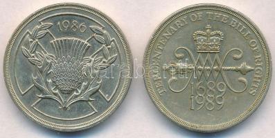 Nagy-Britannia 1986-1989. 2Ł (2xklf) T:2
Great Britain 1986-1989. 2 Pounds (2xdiff) C:XF