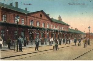 Szabadka, Subotica; pályaudvar belső része, vasútállomás / railway station (EK)