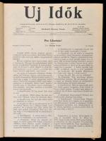 1936 Uj Idők. XLII. évfolyam. I-II. félév. (Teljes.) Szerk.: Herczeg Ferenc. Kiadói egészvászon-köté...
