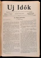 1935 Uj Idők. XLI. évfolyam. I-II. félév. (Teljes.) Szerk.: Herczeg Ferenc. Félvászon-kötésben, jó á...