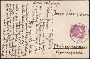 cca 1920 Kabos László (1894-?) színész saját kézzel írt és aláírt képeslapja