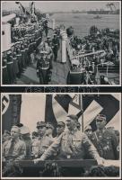 cca 1935 Adolf Hitler nagyméretű cigaretta gyűjtőképek 4 db. Náci propaganda / Large propaganda ciga...