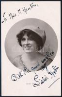 Lillie Aston angol színésznő aláírt fotólapja / English actress autograph signed photo.