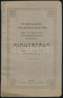 1905 A Nezsideri Takarékpénztár XXXIV. évi mérlegének veszteség- és nyereségszámlájának kimutatása 1905. évi január 1-től deczember 31-ig. Nezsider, Horváth J. Könyvnyomdája. Magyar és német nyelven, papírkötésben, 44 p.