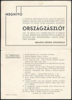 1937 Meghívó budaörsi országzászló avatására programmal