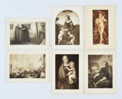 Burlington Art Miniatures: Festményekről készített fénnyomatokat tartalmazó mappák. Összesen 16 db, ...