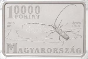 2015. 10.000Ft Ag "Duna-Ipoly Nemzeti Park / Havasi cincér" T:PP ujjlenyomat