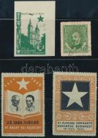 4 db eszperantó bélyeg