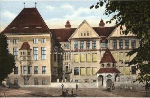 Medgyes, Mediasch, Medias; Ev. Gymnasium / Evangélikus gimnázium. Franz Wendler kiadása / grammar school