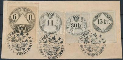 1858/1864 4 bélyeges kivágás