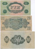 1944. 1P + 2P + 5P + 10P + 20P + 50P " A Vöröshadsereg Parancsnoksága" T:III-,IV