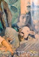 Antal Tövissi Anna (1986- ): Könyörgés, kollázs, papír, jelzett, üvegezett keretben, 98,5×69,5 cm