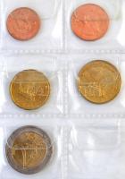 Eurósorok éremtartó albumban, benne Lettország, Litvánia, Ciprus, Szlovákia, Görögország, Ausztria é...