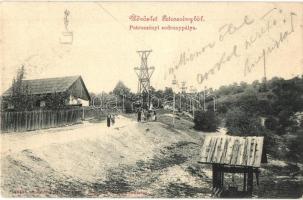 Petrozsény, Petrosani; sodronypálya. Joánovits János kiadása / mine, coal ropeway transport, wire path