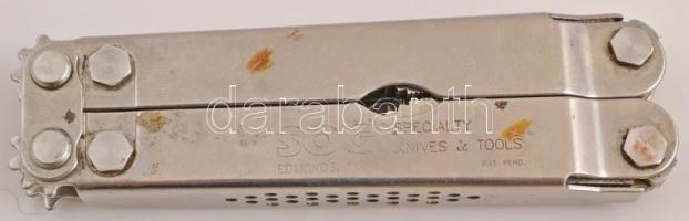 SOG multifunkciós szerszám és kés, jelzett, h: 15 cm