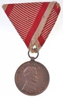 1917. Károly Bronz Vitézségi Érem Br kitüntetés mellszalagon. Szign.: Kautsch T:2 Hungary 1917. Bronze Gallantry Medal Br decoration with ribbon. Sign.: Kautsch C:XF NMK 310.
