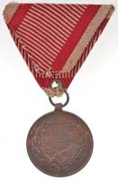 1917. "Károly Bronz Vitézségi Érem" Br kitüntetés mellszalagon. Szign.: Kautsch T:2
Hunga...