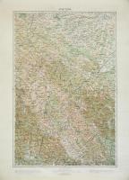 cca 1910 4 db térkép (Wien, Budweis, Pristina, Turka), kiadja K.u.K. militär-geographisches Institut, 66x49 cm