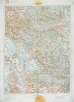 cca 1910 4 db térkép (Wien, Budweis, Pristina, Turka), kiadja K.u.K. militär-geographisches Institut...