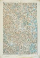 cca 1910 4 db térkép (Wien, Budweis, Pristina, Turka), kiadja K.u.K. militär-geographisches Institut...