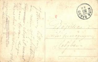 Alsóbagod, Jegyzői lak és postahivatal, emlékszobor; Özv. Horváth Istvánné kiadása (EK)