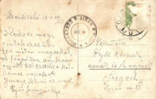 1910 Brassó, Kronstadt, Brasov; Bethlen-barlang vendéglő a Cenk-tetőn, belső  / Zinne / Tampa / rest...