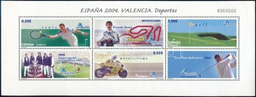 ESPANA'04 Stamp exhibition, sport block, ESPANA'04 Bélyegkiállítás, sport blokk
