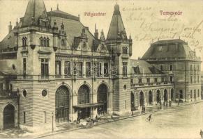 Temesvár, Timisoara; vasútállomás, kerékpár / railway station, bicycle