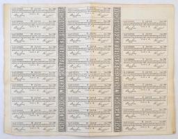 Pest 1869. "Első Magyar Hordógépgyár Társaság Pesten" névre szóló részvénye 200Ft-ról, mag...