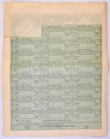 Budapest 1891.  "Tarnóczy Tűzoltószer- és Gépgyár Részvénytársaság" részvénye 100Ft-ról, s...