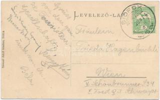 Siófok, utcakép katolikus templommal, Sámuel Adolf kiadása