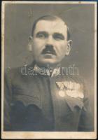 cca 1917 Osztrák-magyar törzsőrmester műtermi fotója, 11,5x8 cm / Austro-Hungarian Army Stabsfeldwebel, 11,5x8 cm