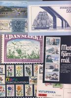 10db bélyegeket ábrázoló külföldi postatiszta képeslap