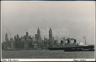 cca 1930-1940 H.B. Leon: New York, feliratozott fotó, 19x12 cm