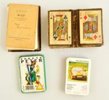 4 csomag kártya: autós, francia, művészettörténeti