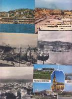 13db régi magyar város jugoszláv képeslapon az 50-es évekből Eszék, Újvidék, Fiume, Varasd