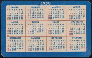 1953 "Utazzék MASZOVLET repülőgépen" - kártyanaptár