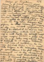 1944 Levél Szombathelyről a III/4. KMSZ (közérdekű munkaszolgálatos) zsidó Steiner Sándornak címezve...