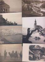 20db régi postatiszta városképes lap ehy népviselet