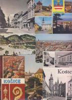 16db régi magyar város csehszlovák képeslapok a 60-as évekből Kassa, Késmárk, Trencsény, Pozsony, Rozsnyó, Alsólehnic