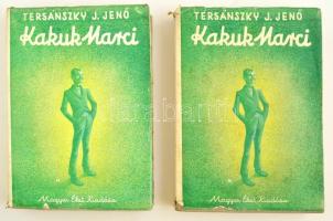 Tersánszky J(ózsi) Jenő: Kakuk Marci Regény 1 - 2 kötet Bp. 1942. Magyar Élet. Első teljes kiadás! Kiadói kartonálásban, illusztrált borítékban