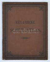 Keil-Riecke: Schul atlas. Gera, 1896. Hofmann. Egészvászon védőborítóval, fűzés belül elvált.